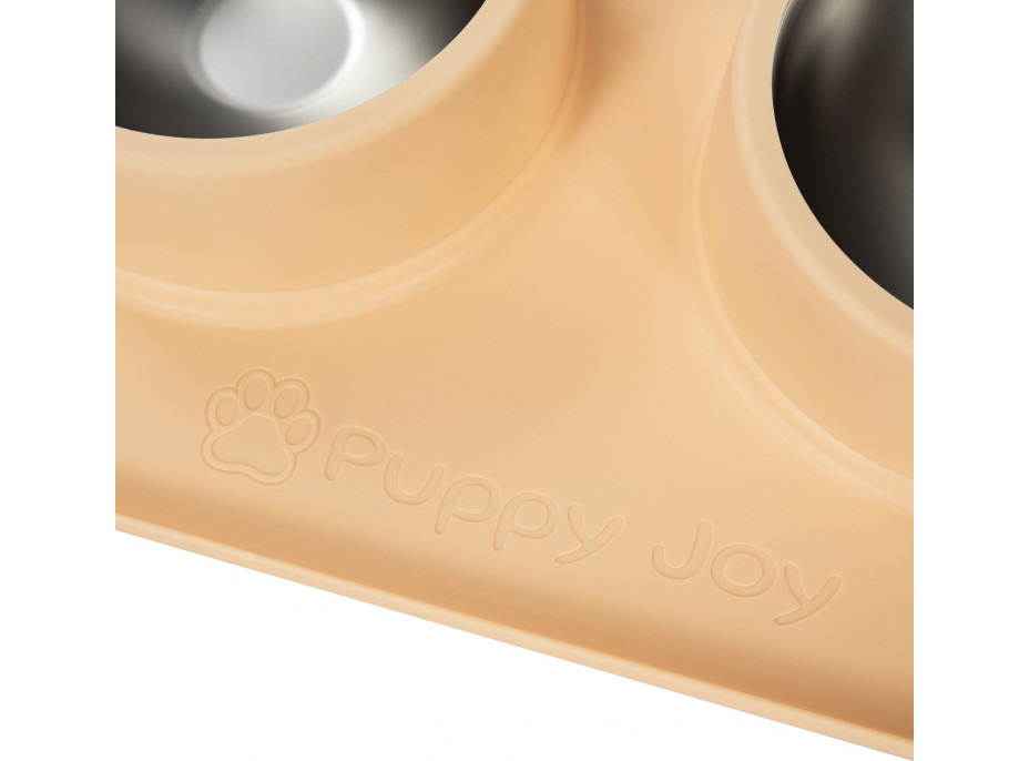 Misky pro psy/kočky/zvířata Puppy Joy - béžové