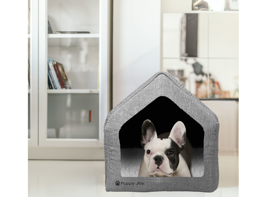 Pelíšek pro psy/kočky Puppy Joy - šedý