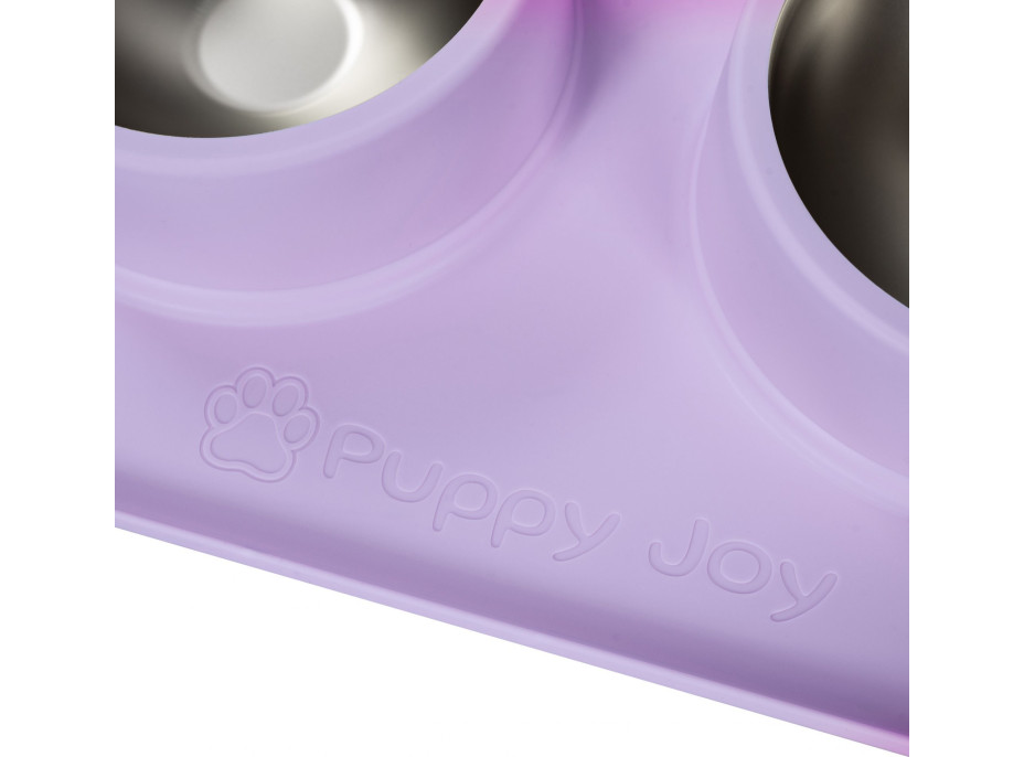 Misky pro psy/kočky/zvířata Puppy Joy - fialové