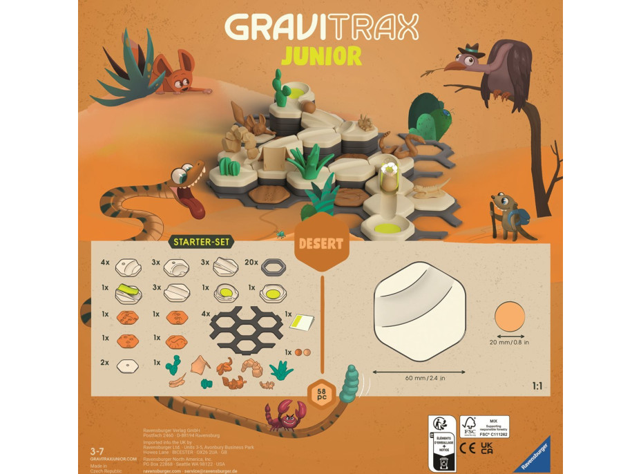RAVENSBURGER GraviTrax Junior Startovní sada Poušť