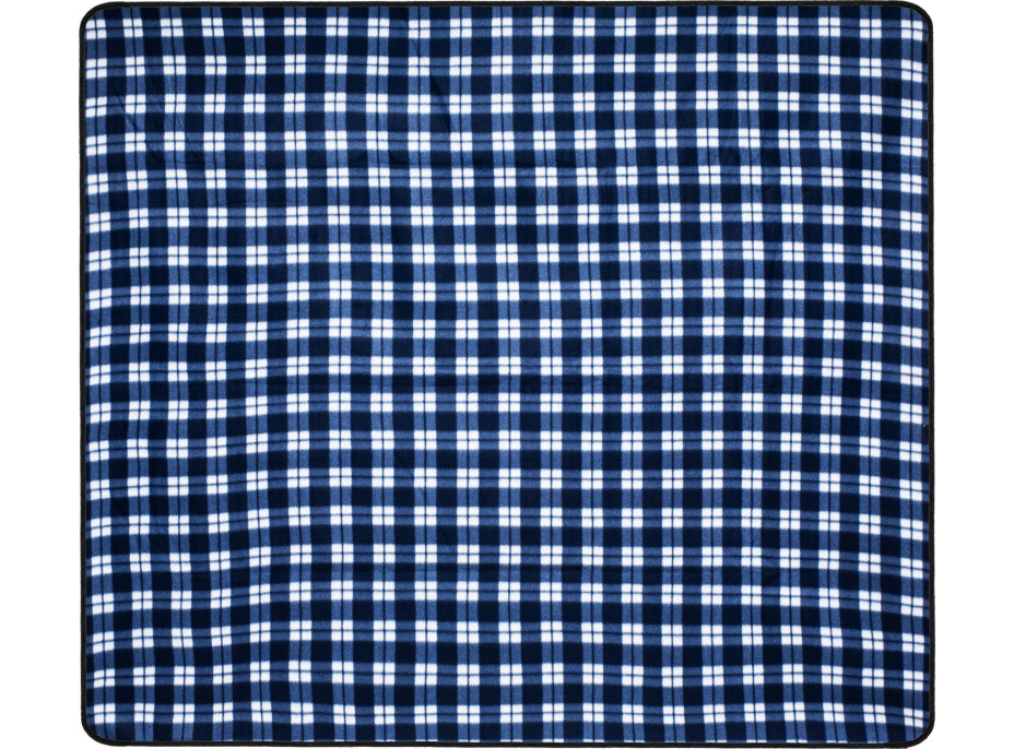 Pikniková deka 130x150 cm - modrá károvaná
