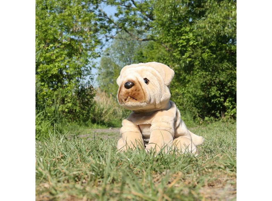 Rappa Plyšový pes šarpej 30 cm ECO-FRIENDLY