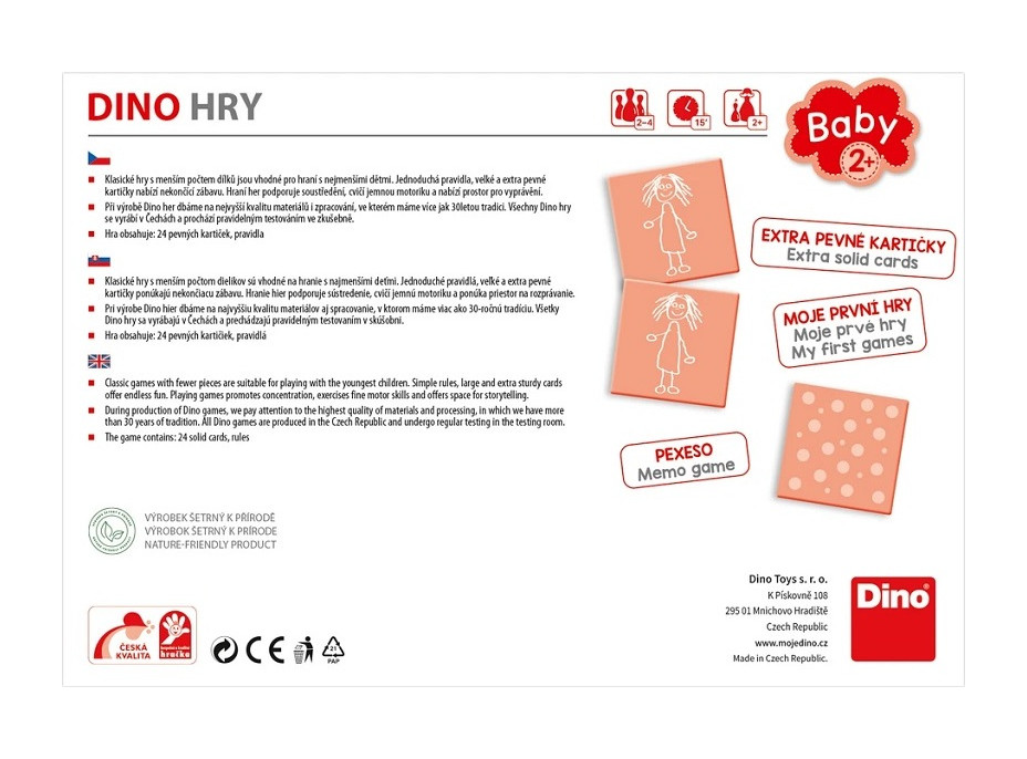 Dino Baby pexeso Krteček