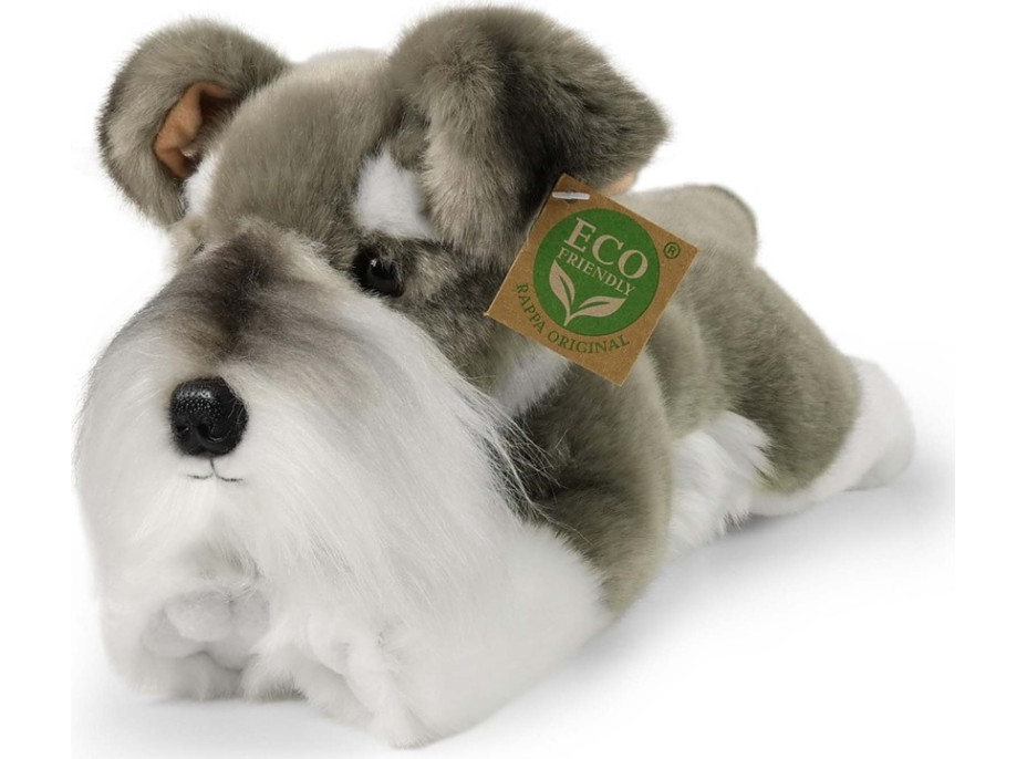 Rappa Plyšový pes knírač ležící 28 cm ECO-FRIENDLY