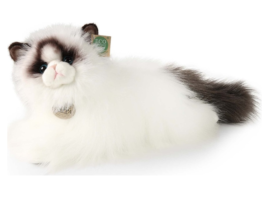 Rappa Plyšová kočka ragdoll ležící 35 cm ECO-FRIENDLY