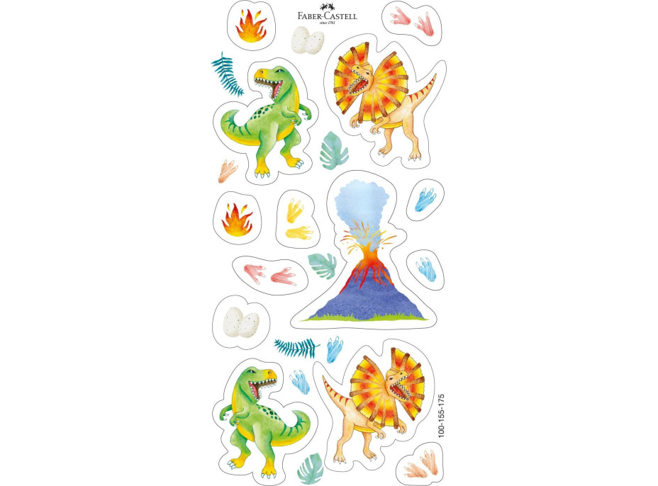 Faber-Castell Pastelky Grip 2001 Dinosaurus 10+3ks
