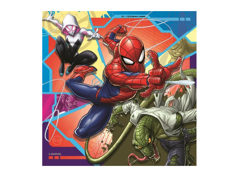 RAVENSBURGER Puzzle Marvel: Spider-Man 3x49 dílků