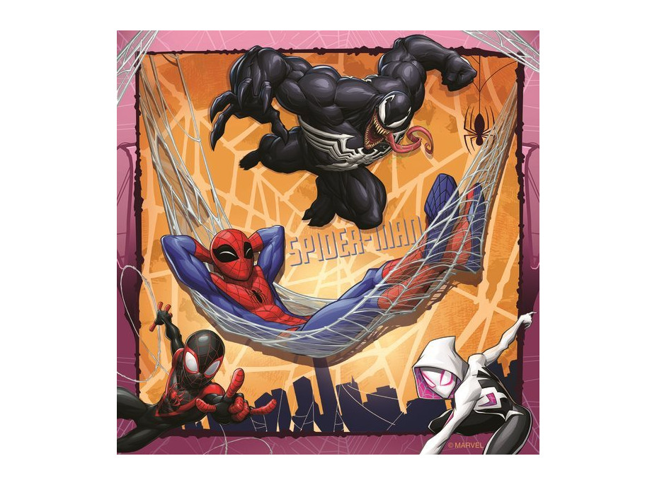 RAVENSBURGER Puzzle Marvel: Spider-Man 3x49 dílků