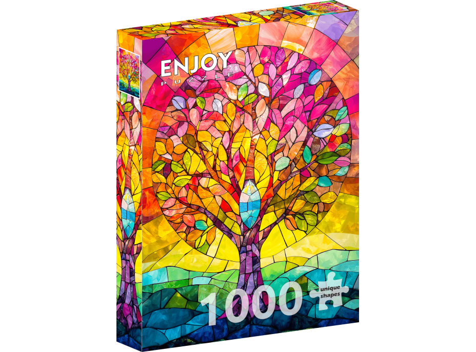 ENJOY Puzzle Mozaikový strom 1000 dílků