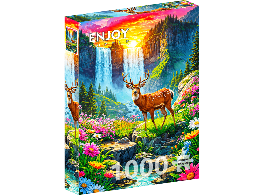 ENJOY Puzzle Ráj jelenů 1000 dílků