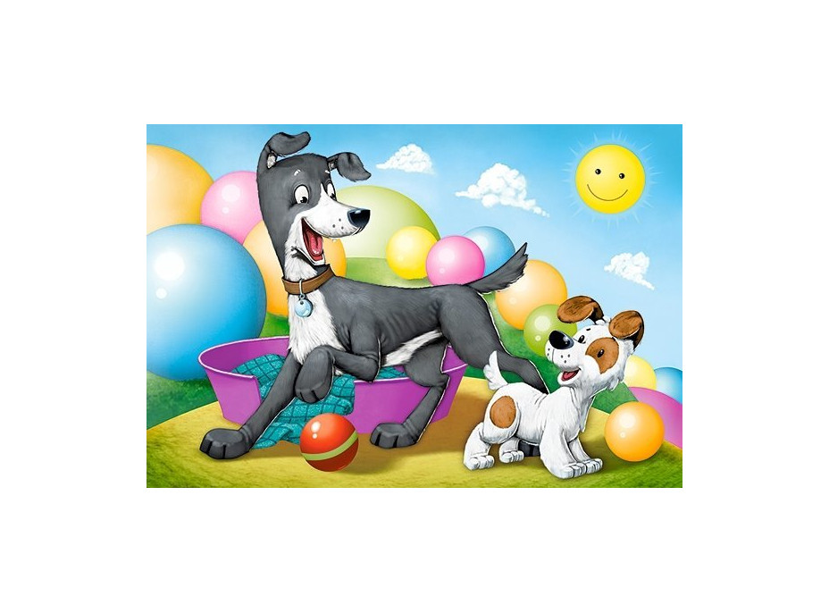 CASTORLAND Puzzle Zvířecí maminky s mláďaty 4v1 (8,12,15,20 dílků)