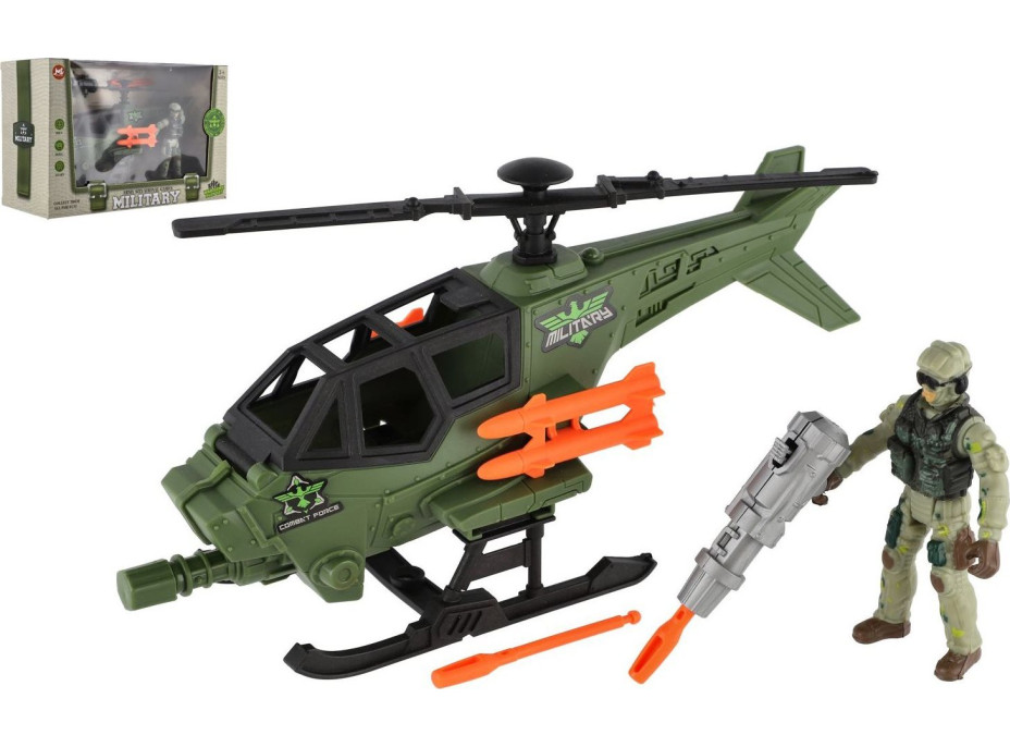 TEDDIES Vojenská sada s helikoptérou