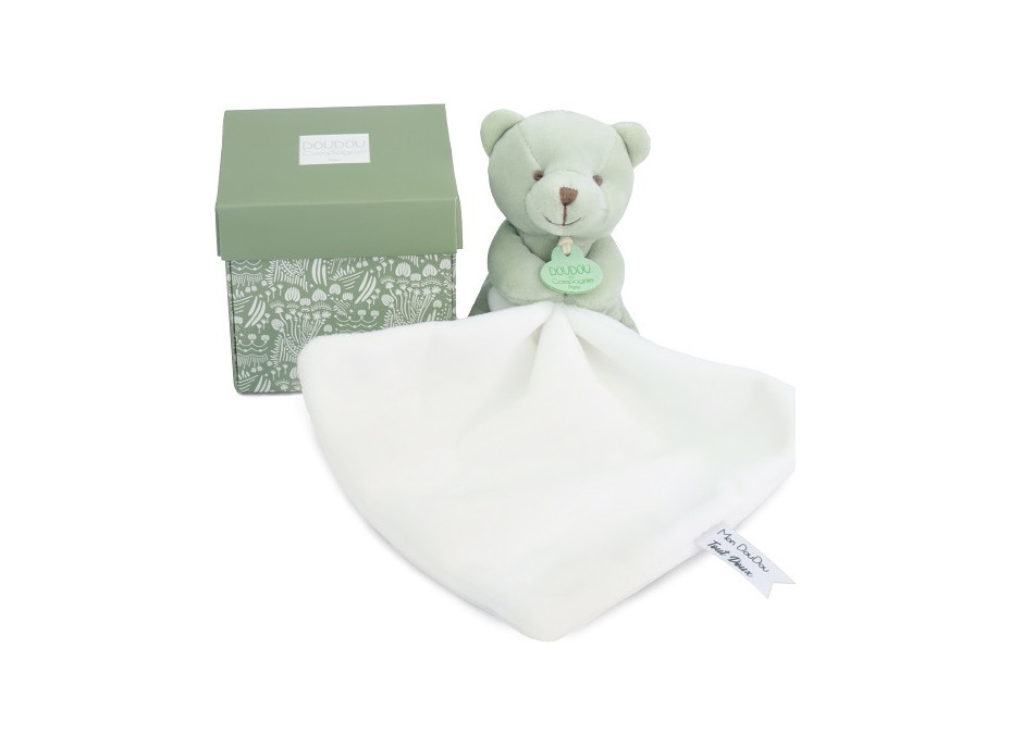 Doudou Můj malý medvídek 10 cm světle zelený