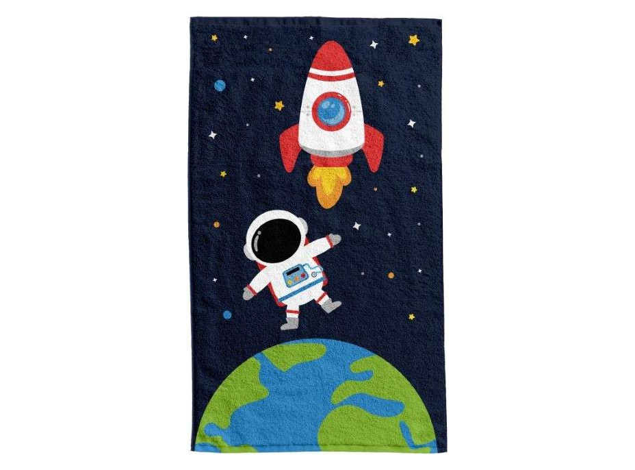Dětský bavlněný ručník KIDS 30x50 cm - Vesmír