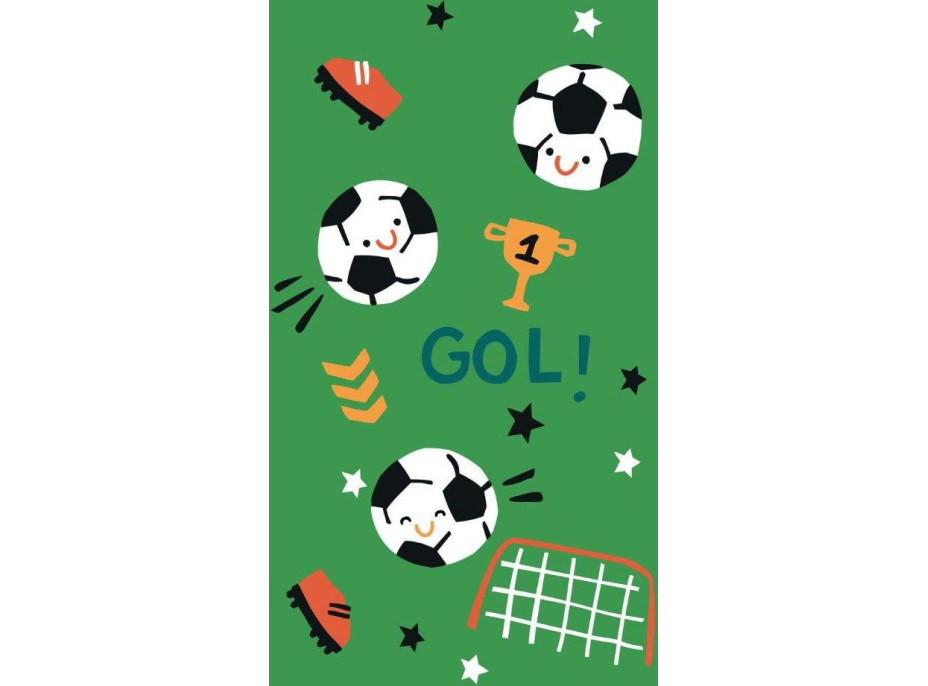 Dětský bavlněný ručník KIDS 30x50 cm - Fotbal