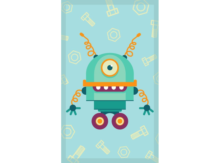 Dětský bavlněný ručník KIDS 30x50 cm - Robot