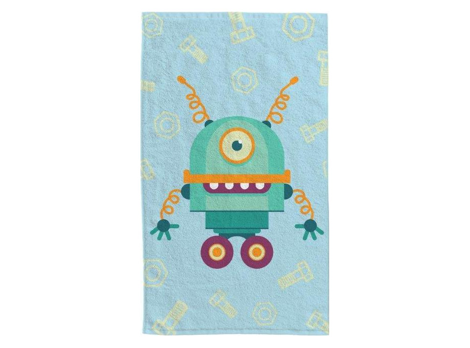 Dětský bavlněný ručník KIDS 30x50 cm - Robot