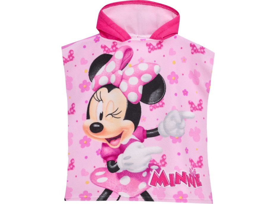 Dětská rychleschnoucí osuška s kapucí MINNIE 50x100 cm