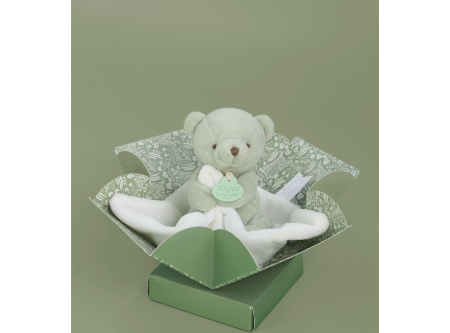 Doudou Můj malý medvídek 10 cm světle zelený