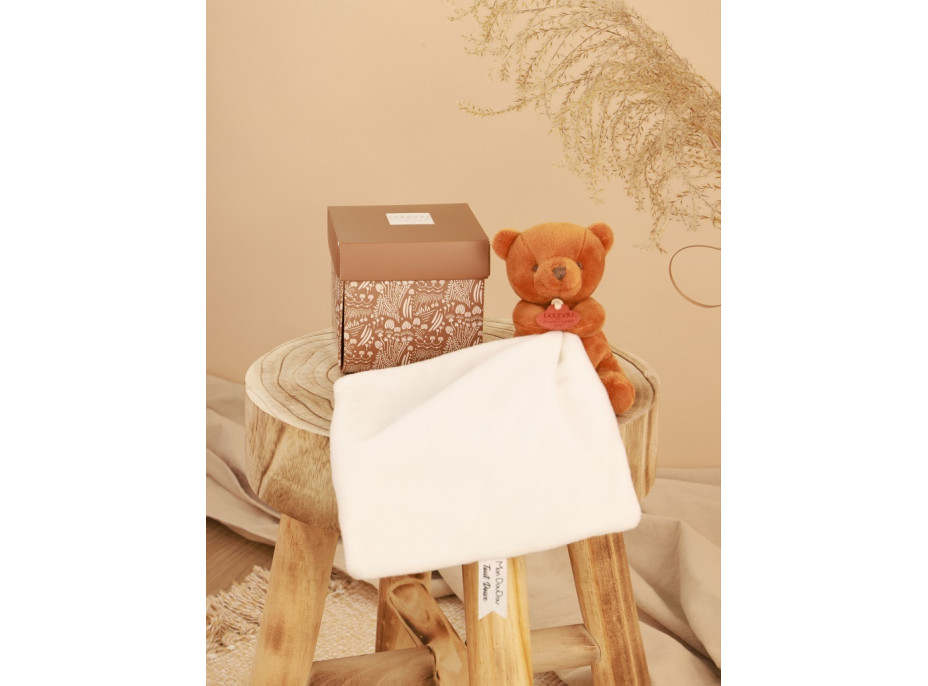 Doudou Můj malý medvídek 10 cm oranžový