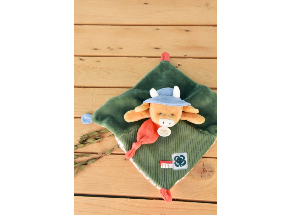 Doudou Dárková sada Plyšový muchláček kravička Aneth 27 cm