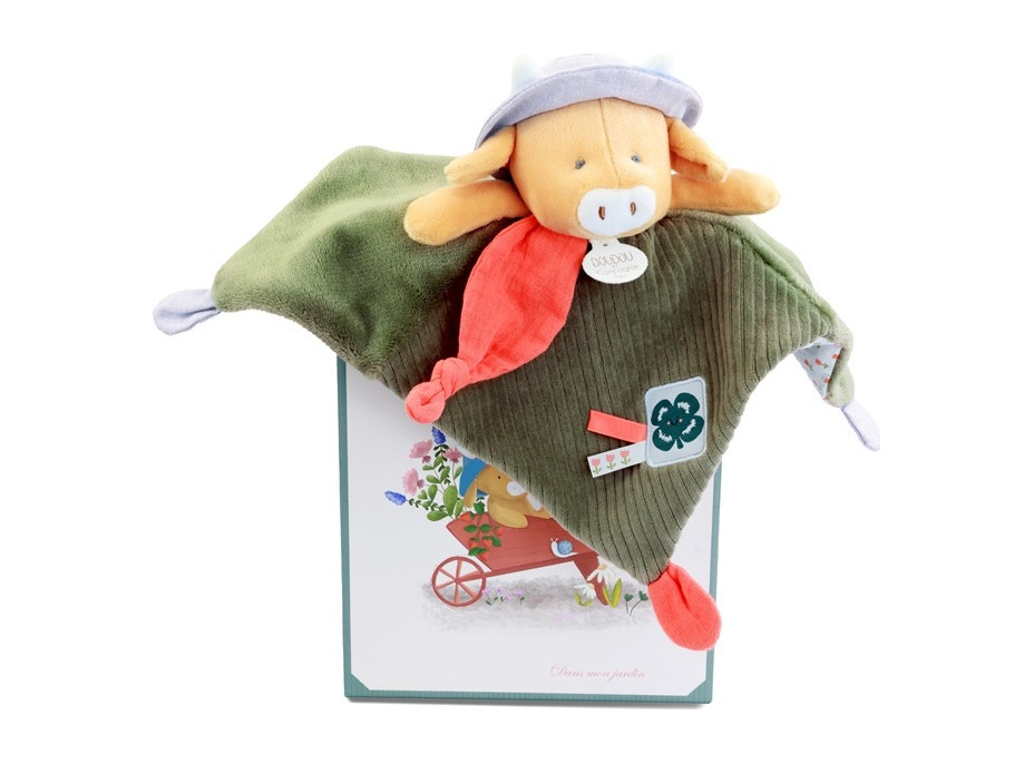Doudou Dárková sada Plyšový muchláček kravička Aneth 27 cm