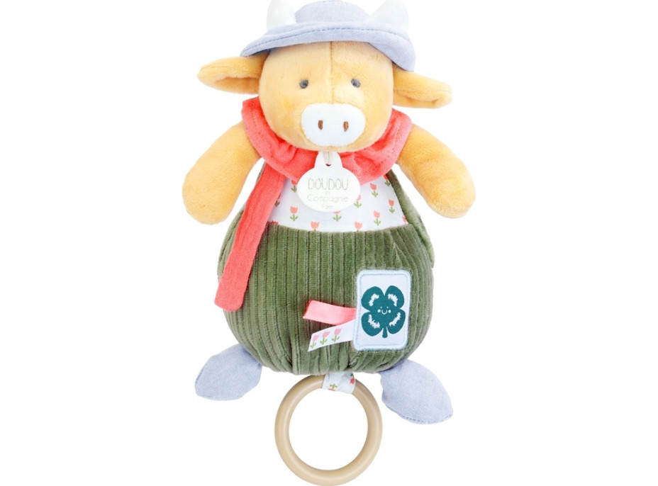 Doudou Dárková sada Plyšová kravička Aneth hrající melodii 20 cm