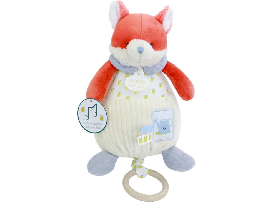 Doudou Dárková sada Plyšová liška Romarin hrající melodii 20 cm
