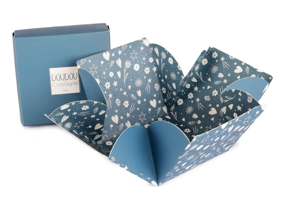 Doudou Můj malý medvídek 10 cm modrý