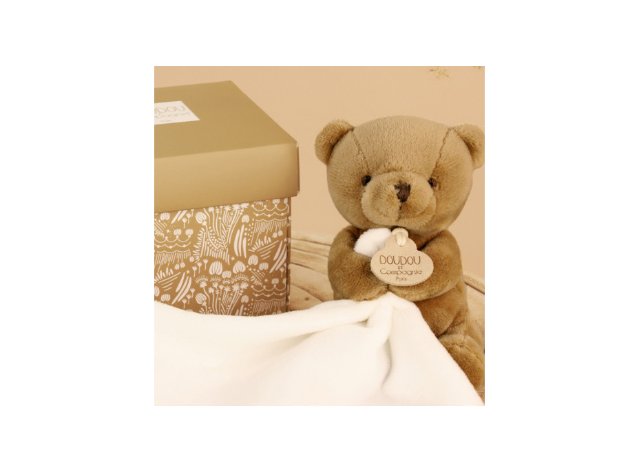 Doudou Můj malý medvídek 10 cm hnědý