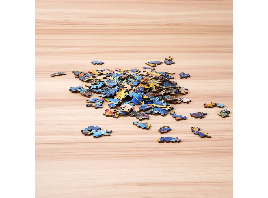 RoboTime Dřevěné puzzle Motýl Morpho Helena