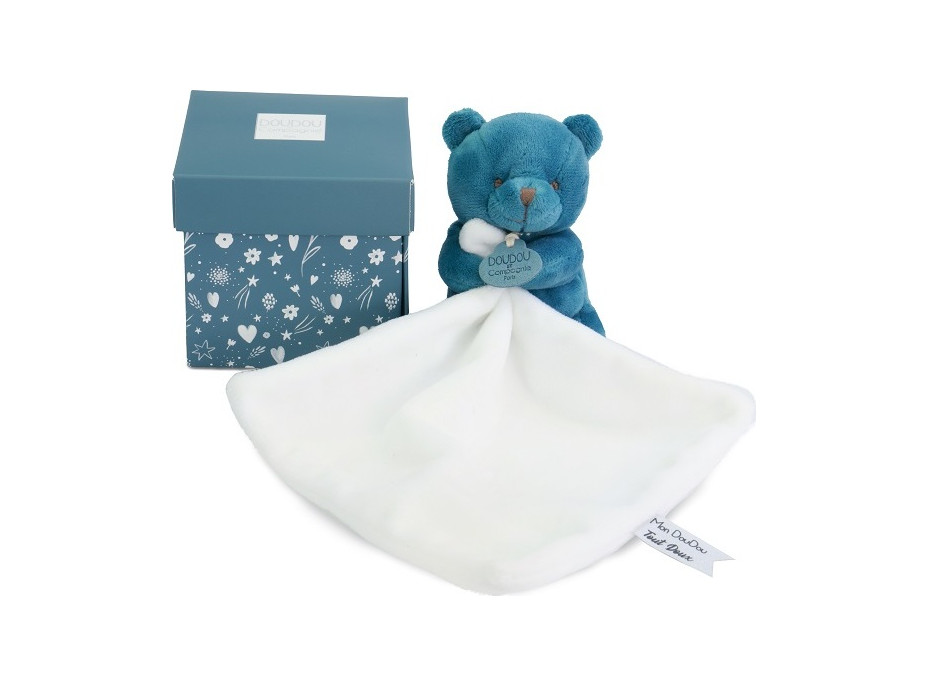 Doudou Můj malý medvídek 10 cm modrý