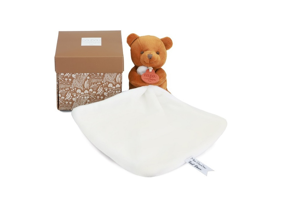 Doudou Můj malý medvídek 10 cm oranžový