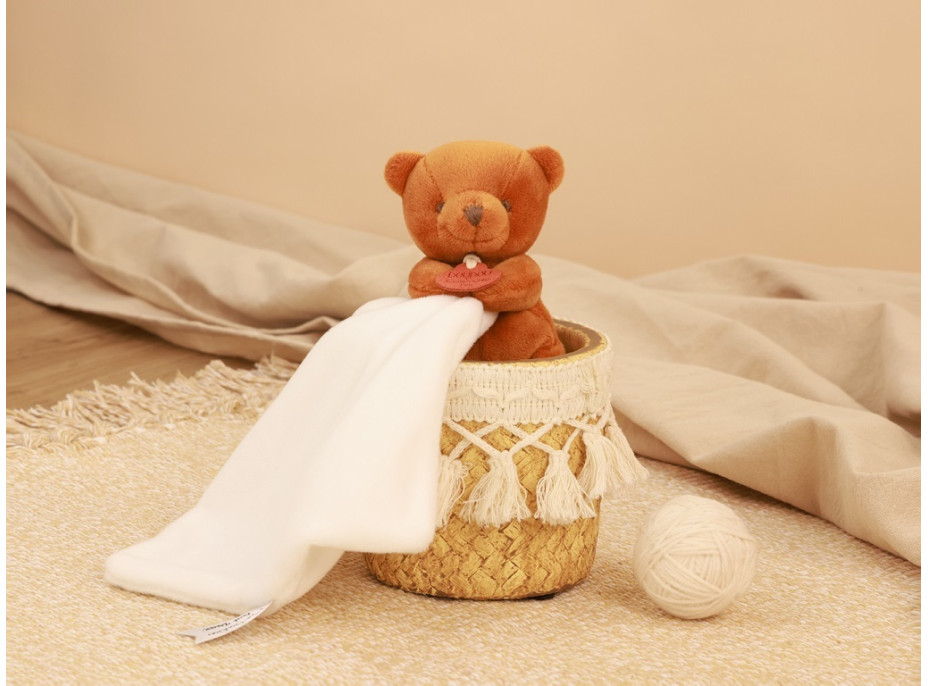 Doudou Můj malý medvídek 10 cm oranžový