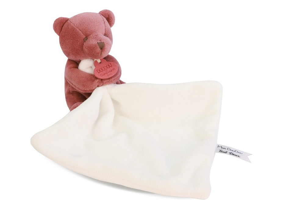 Doudou Můj malý medvídek 10 cm vínový