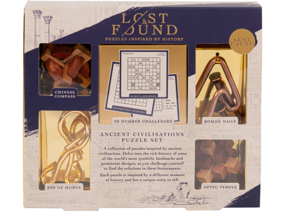 PROFESSOR PUZZLE LOST&FOUND: Hlavolam Starověká civilizace 5v1