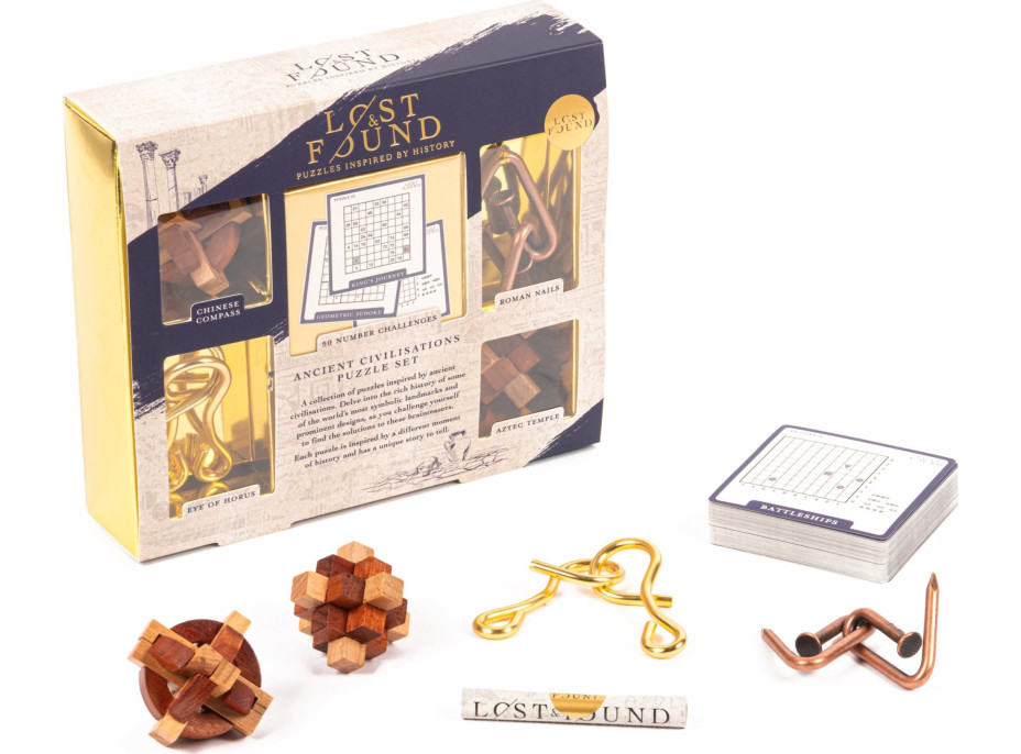 PROFESSOR PUZZLE LOST&FOUND: Hlavolam Starověká civilizace 5v1