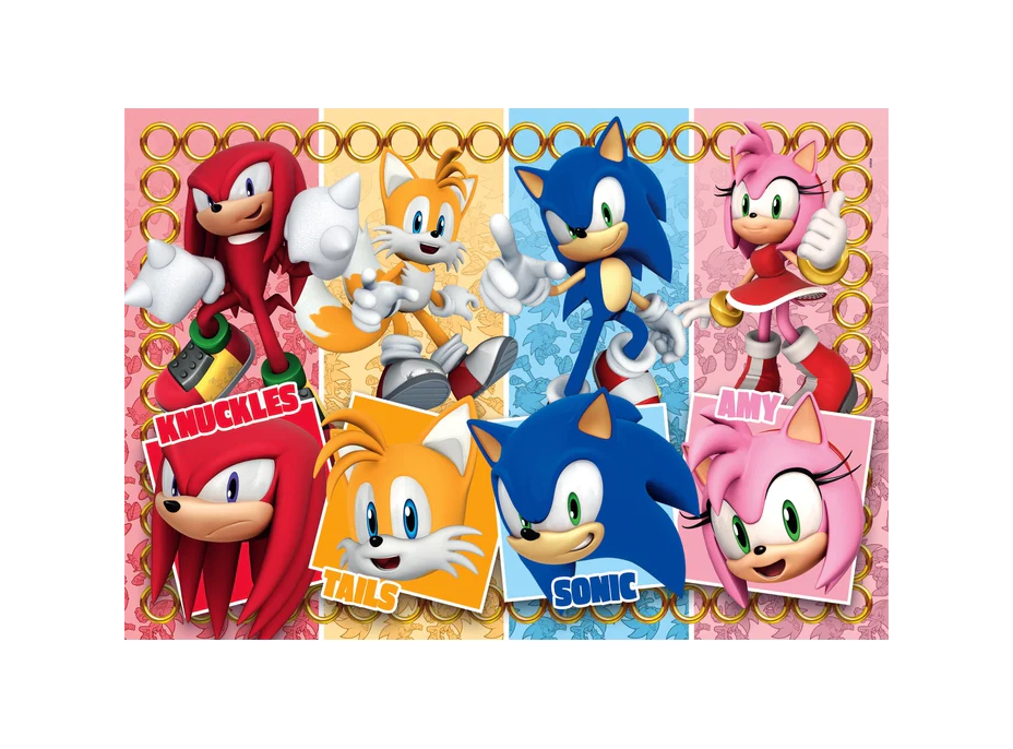 CLEMENTONI Puzzle Ježek Sonic MAXI 60 dílků