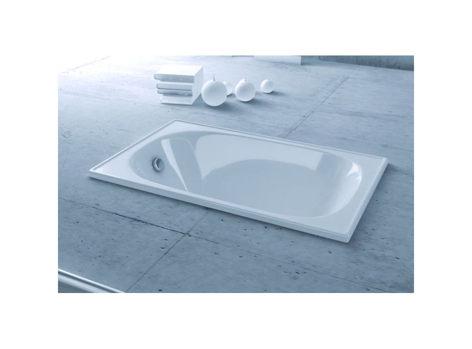 SMAVIT Smaltovaná vana 105x70cm, bílá V105X70P