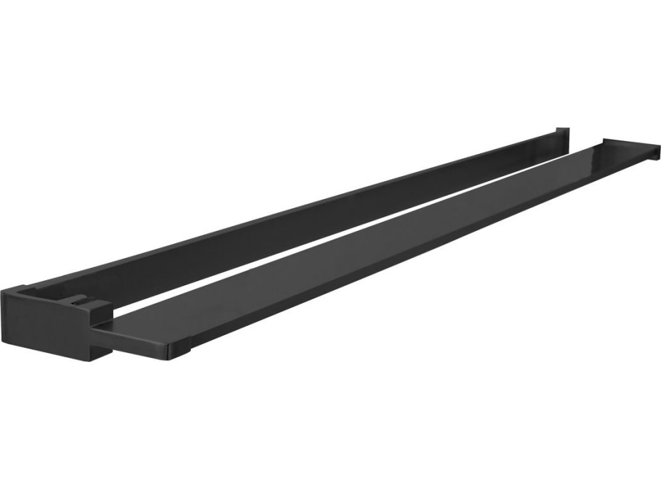 Sapho Police na walk-in zástěnu, 142cm, černá mat EG1425