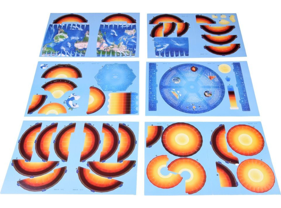 JOKOMISIADA 3D puzzle Planeta Země - struktura 50 dílků