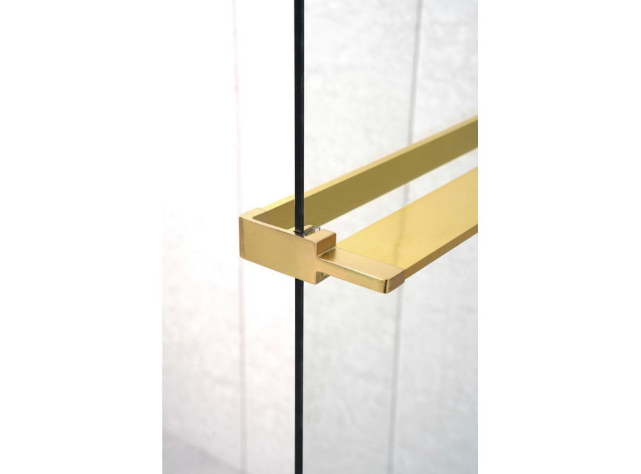 Sapho Police na walk-in zástěnu, 142cm, zlato mat EG1446
