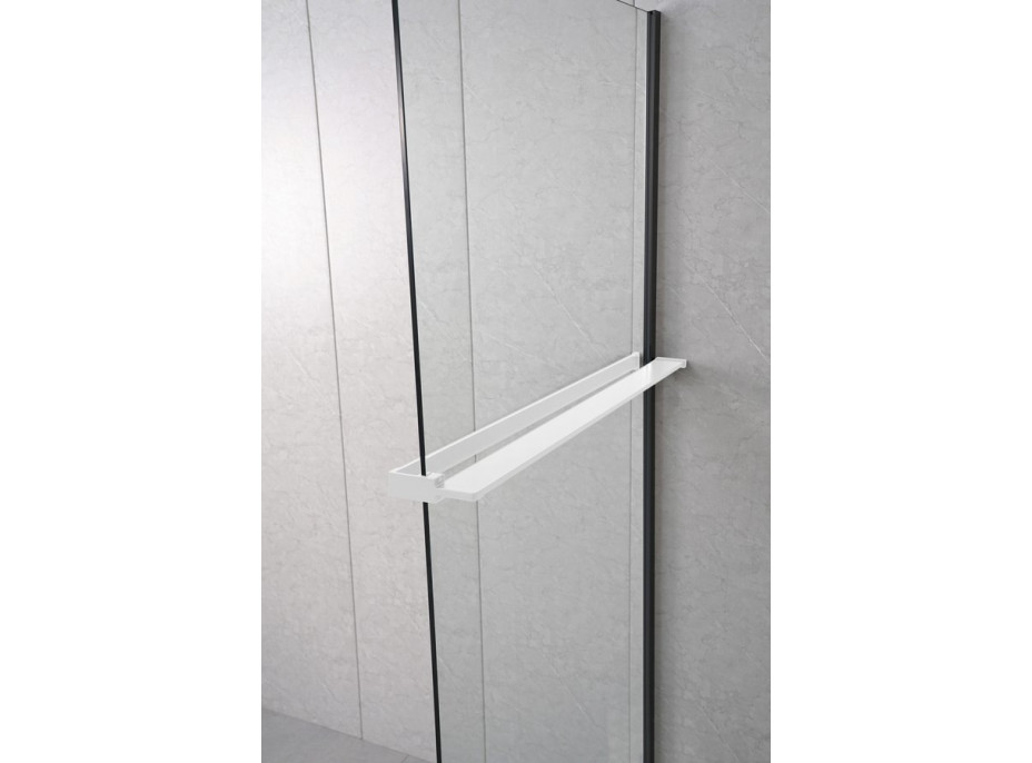 Sapho Police na walk-in zástěnu, 142cm, bílá mat EG1434
