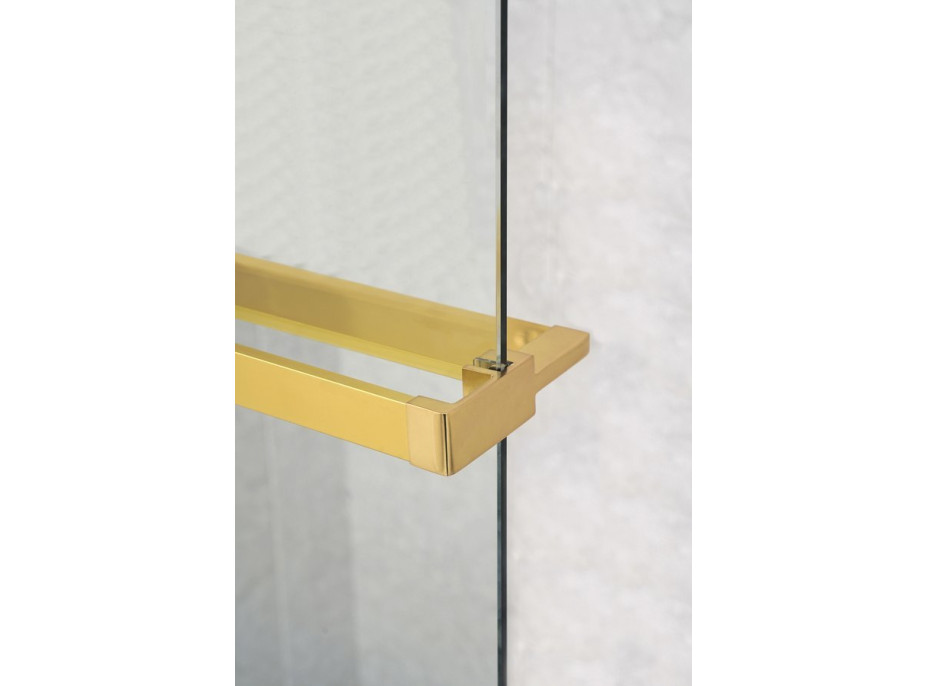 Sapho Police na walk-in zástěnu, 142cm, zlato mat EG1446