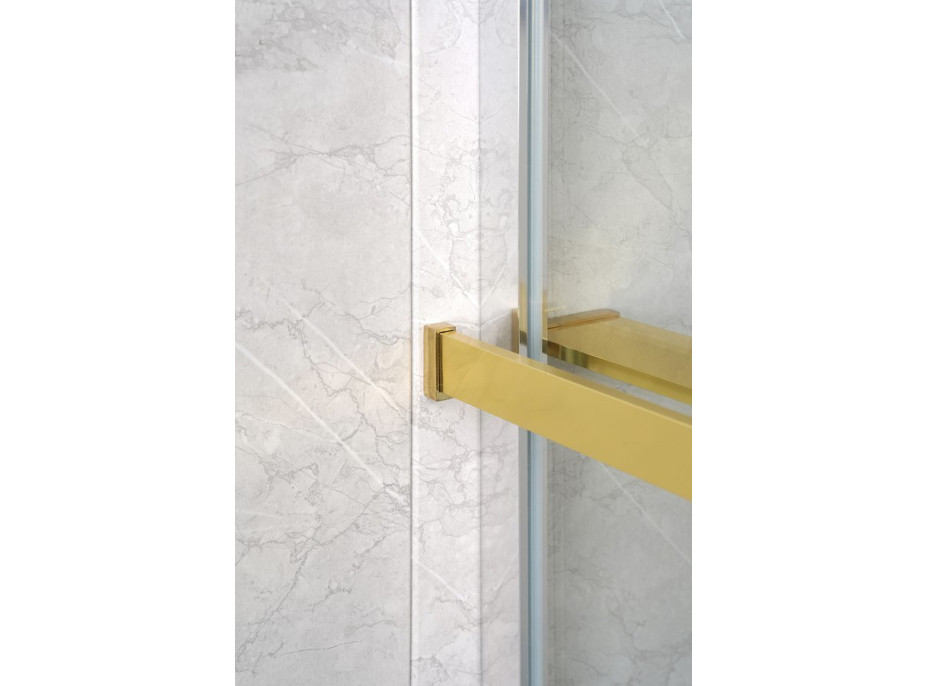 Sapho Police na walk-in zástěnu, 142cm, zlato mat EG1446