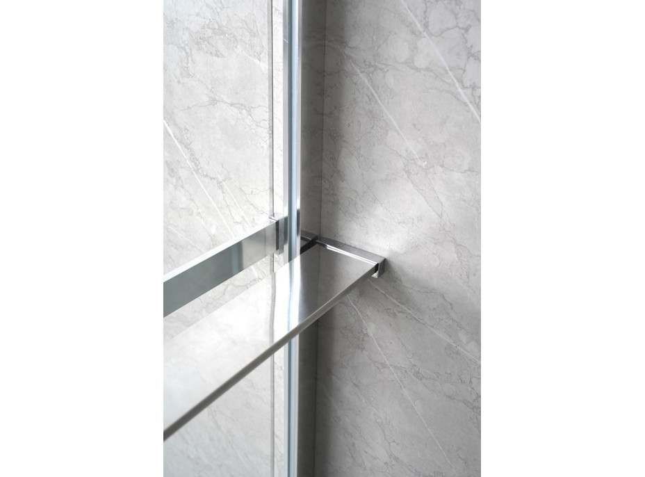 Sapho Police na walk-in zástěnu, 142cm, chrom EG1410
