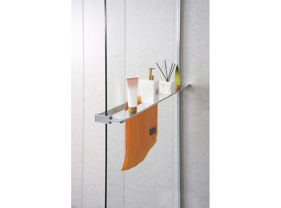 Sapho Police na walk-in zástěnu, 142cm, chrom EG1410