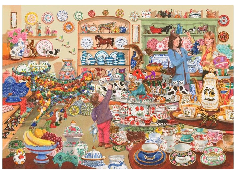 HOP Puzzle Býci v obchodě s porcelánem 1000 dílků