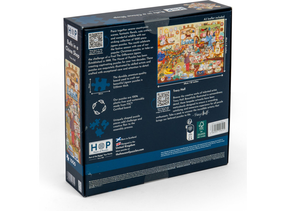 HOP Puzzle Býci v obchodě s porcelánem 1000 dílků