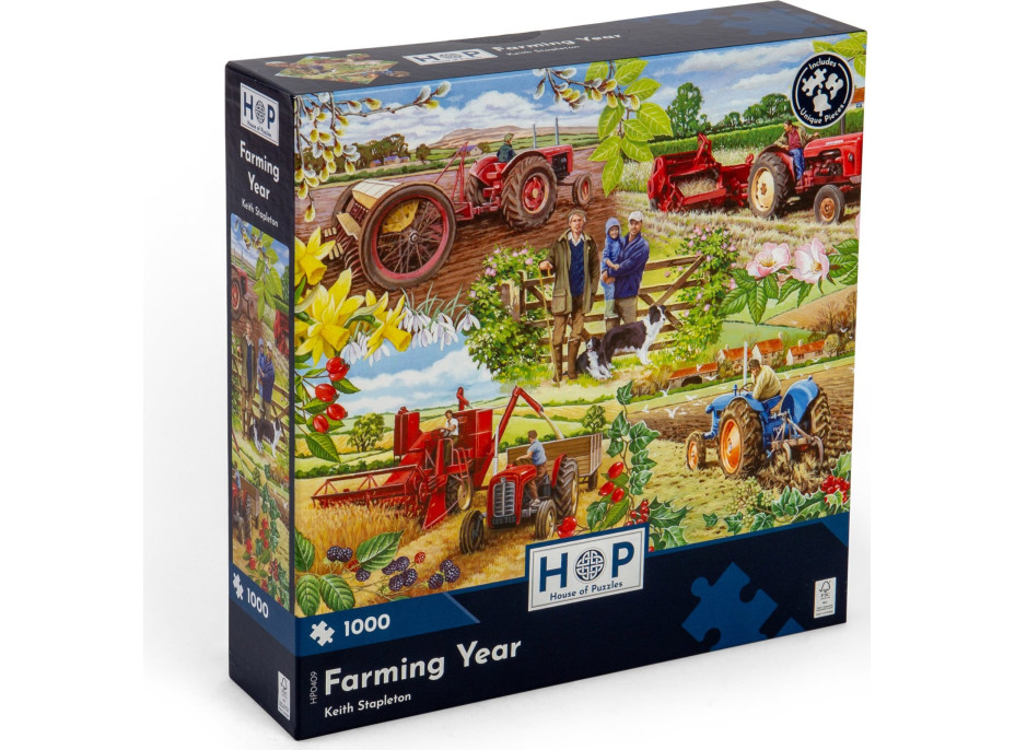 HOP Puzzle Farmářův rok 1000 dílků